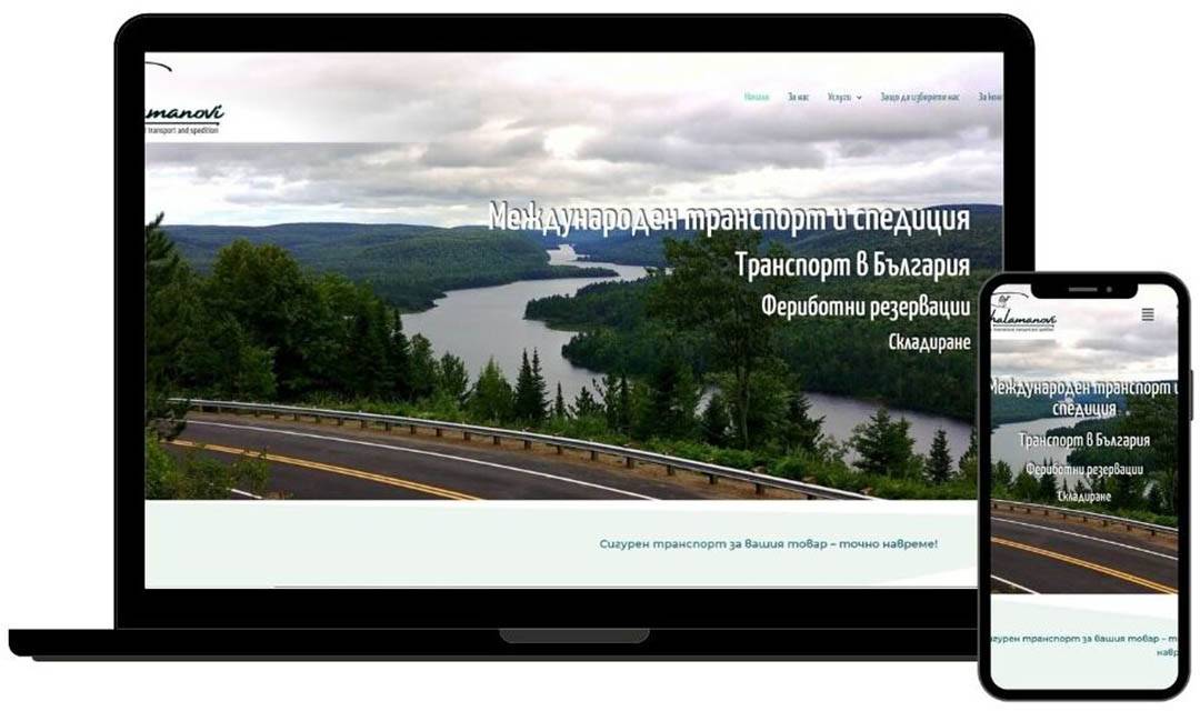 New Website Blue Mockup Instagram - Laptop